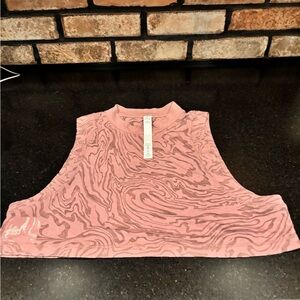 lululemon athletica Pink Swirl Crop Top